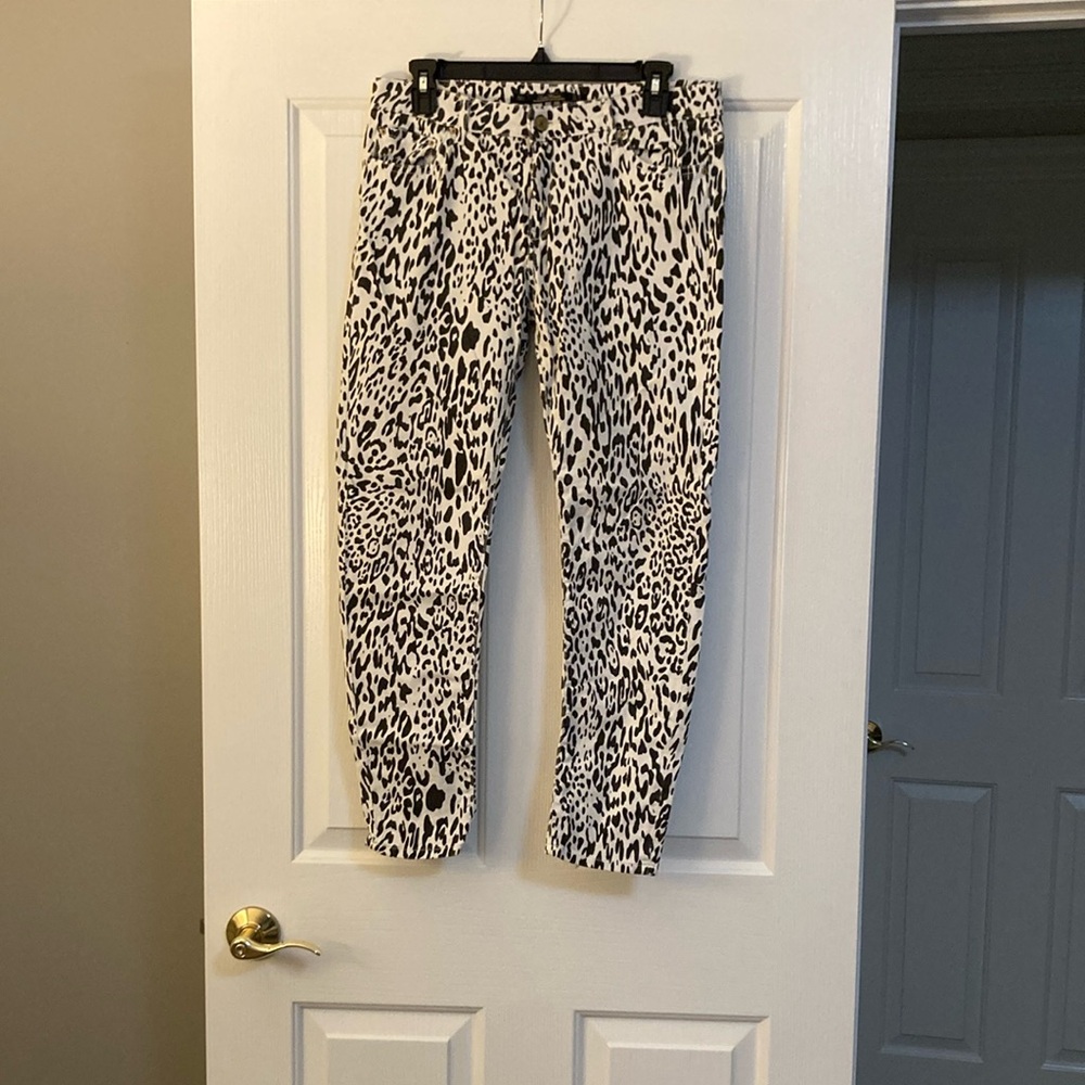 Zara Leopard Print Jeans